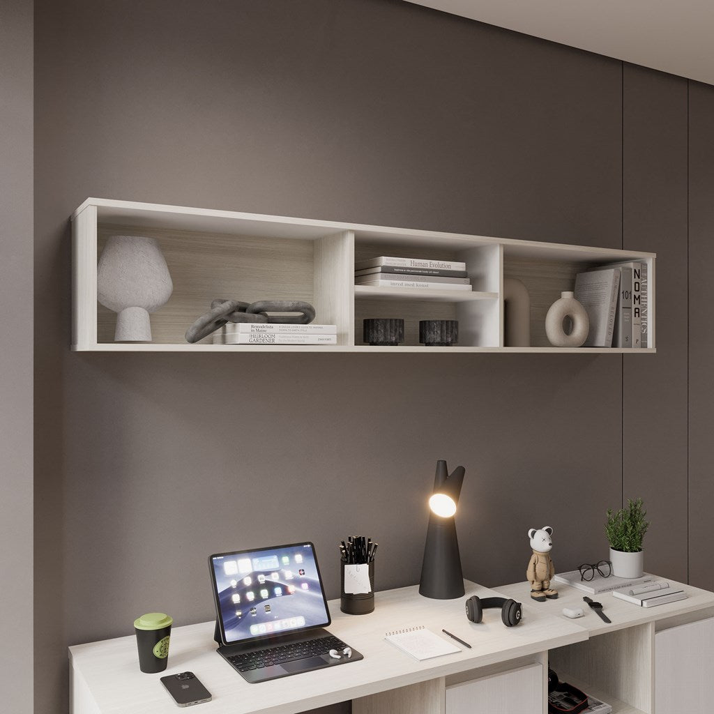 Repisa para TV Flotante Sali Niebla 180x32cm para TV Hasta 60 Pulgadas sin Cajones - MUEBLES DE TV | Bylmo