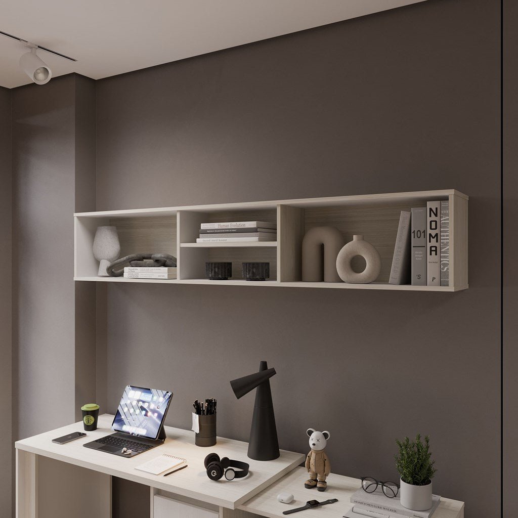 Repisa para TV Flotante Sali Niebla 180x32cm para TV Hasta 60 Pulgadas sin Cajones - MUEBLES DE TV | Bylmo