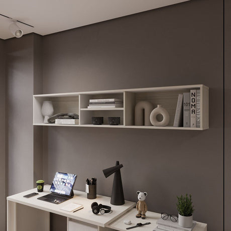 Repisa para TV Flotante Sali Niebla 180x32cm para TV Hasta 60 Pulgadas sin Cajones - MUEBLES DE TV | Bylmo