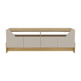 Rack de TV Holt Fresno Europeo y Capri 163x56cm para TV Hasta 50 Pulgadas sin Cajones - MUEBLES DE TV | Bylmo