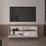 Rack de TV Patrick Tivoli y Milan 139x59cm para TV Hasta 60 Pulgadas sin Cajones y con Ranuras para Cables - MUEBLES DE TV | Bylmo