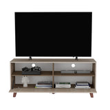 Rack de TV Patrick Tivoli y Milan 139x59cm para TV Hasta 60 Pulgadas sin Cajones y con Ranuras para Cables - MUEBLES DE TV | Bylmo