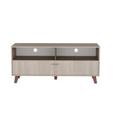 Rack de TV Patrick Tivoli y Milan 139x59cm para TV Hasta 60 Pulgadas sin Cajones y con Ranuras para Cables - MUEBLES DE TV | Bylmo