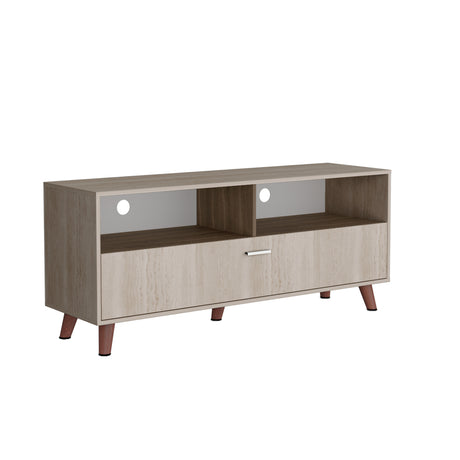 Rack de TV Patrick Tivoli y Milan 139x59cm para TV Hasta 60 Pulgadas sin Cajones y con Ranuras para Cables - MUEBLES DE TV | Bylmo