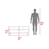 Rack de TV Patrick Tivoli y Milan 139x59cm para TV Hasta 60 Pulgadas sin Cajones y con Ranuras para Cables - MUEBLES DE TV | Bylmo