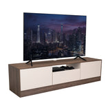 Rack de TV Niles Milan y Capri 200x50cm para TV Hasta 75 Pulgadas con Un Cajón y con Ranuras para Cables - MUEBLES DE TV | Bylmo