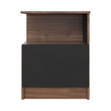 Mesa de Noche Vico Gales y Wengue 48x62cm con Un Cajón - MESAS DE NOCHE | Bylmo