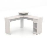 Escritorio en L Tiby Niebla 122x73cm con Un Cajón - ESCRITORIOS | Bylmo