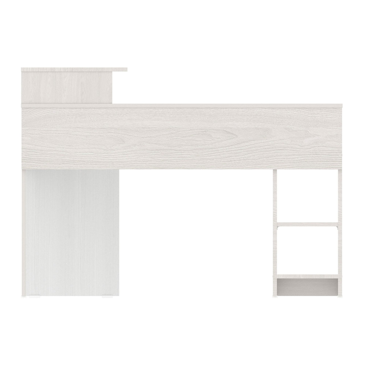 Escritorio en L Tiby Niebla 122x73cm con Un Cajón - ESCRITORIOS | Bylmo