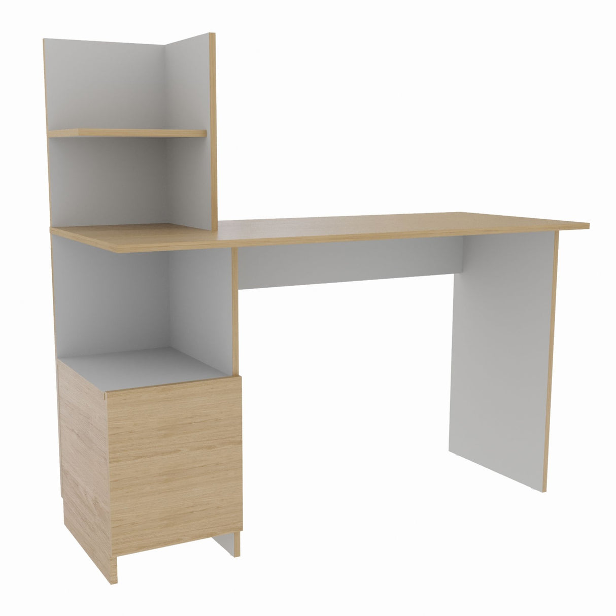 Escritorio Francia Rovere 120x73cm con Un Cajón y con Organizador de Libros - ESCRITORIOS | Bylmo