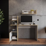 Escritorio Francia Rovere 120x73cm con Un Cajón y con Organizador de Libros - ESCRITORIOS | Bylmo