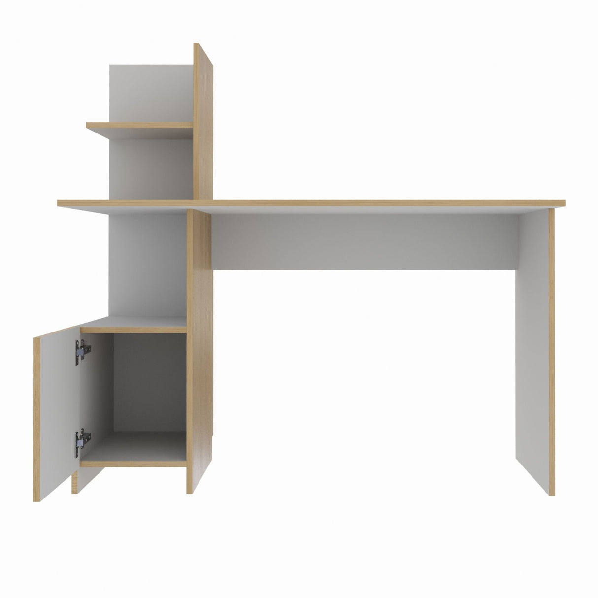 Escritorio Francia Rovere 120x73cm con Un Cajón y con Organizador de Libros - ESCRITORIOS | Bylmo