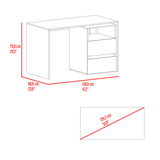 Escritorio Rookie Bardolino y Capri 60x75cm con Dos Cajones y con Organizador de Libros - ESCRITORIOS | Bylmo