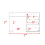 Escritorio Rookie Bardolino y Capri 60x75cm con Dos Cajones y con Organizador de Libros - ESCRITORIOS | Bylmo