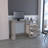 Escritorio Verlot Taupe Mallado 52x75cm con Dos Cajones y con Organizador de Libros - ESCRITORIOS | Bylmo