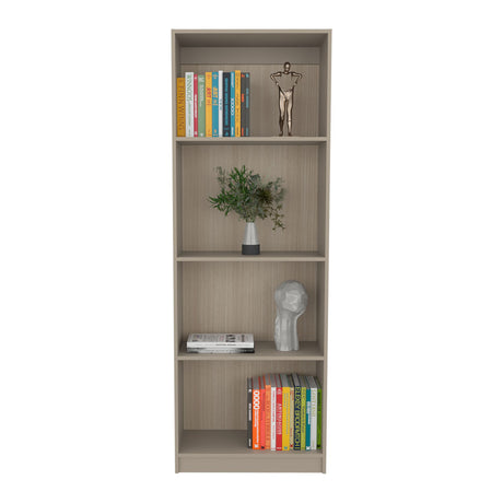 Estantería Verlot Taupe Mallado 62.8x180.6cm Rectangular con Tres Entrepaños - BIBLIOTECAS Y ESTANTERIAS | Bylmo