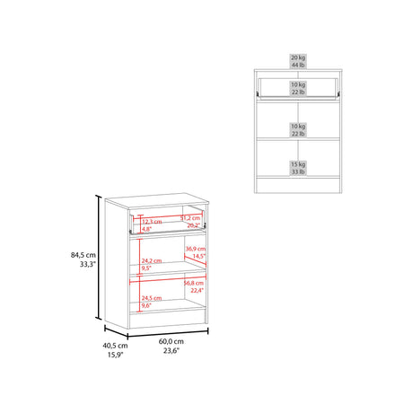 Organizador de Cocina Mayorca Wengue y 60x85.1cm con Tres Compartimientos - BARRAS Y MUEBLES AUXILIARES | Bylmo