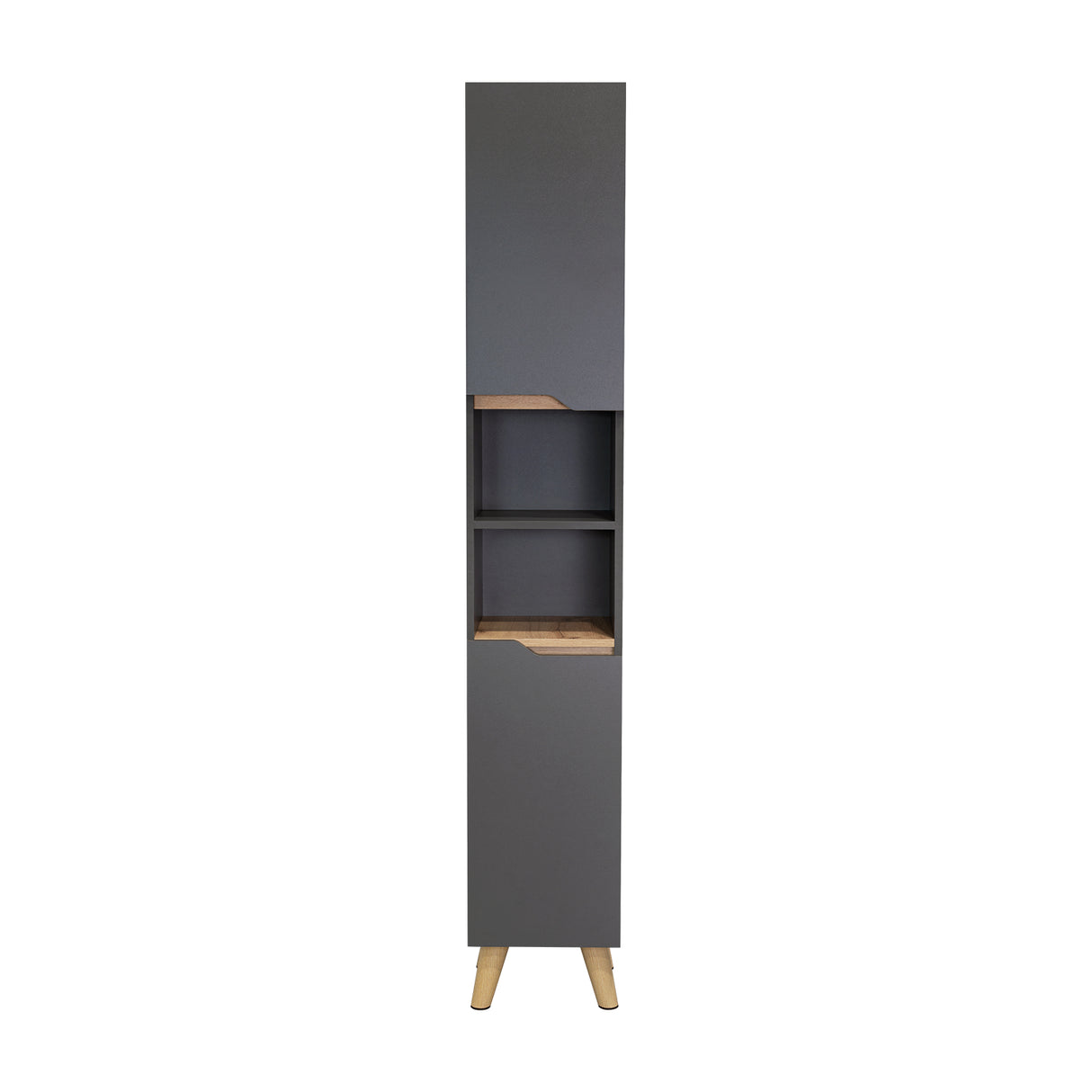 Mueble para Baño Laurent Plomo y Duna 30.1x180cm con Cinco Entrepaños y con Patas - OTROS MUEBLES PARA BANHO | Bylmo