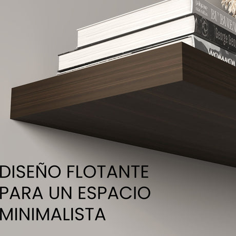 Repisa Amaretto 80x3.8cm Rectangular y Flotante - REPISAS | Bylmo