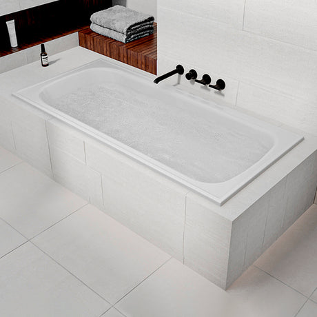 Bañera Ovalado Eco Blanco 140x55cm Para Empotrar para Una Persona - BANHERAS E HIDROMASAJES | Bylmo