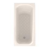 Bañera Cuadrado Americana Marfil 152x50cm Para Empotrar con Suelo Antideslizante para Una Persona - BANHERAS E HIDROMASAJES | Bylmo