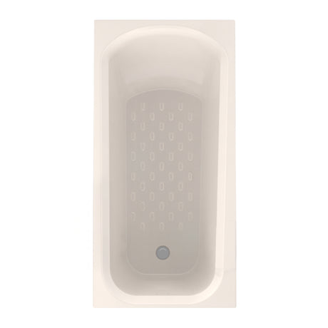 Bañera Cuadrado Americana Marfil 152x50cm Para Empotrar con Suelo Antideslizante para Una Persona - BANHERAS E HIDROMASAJES | Bylmo