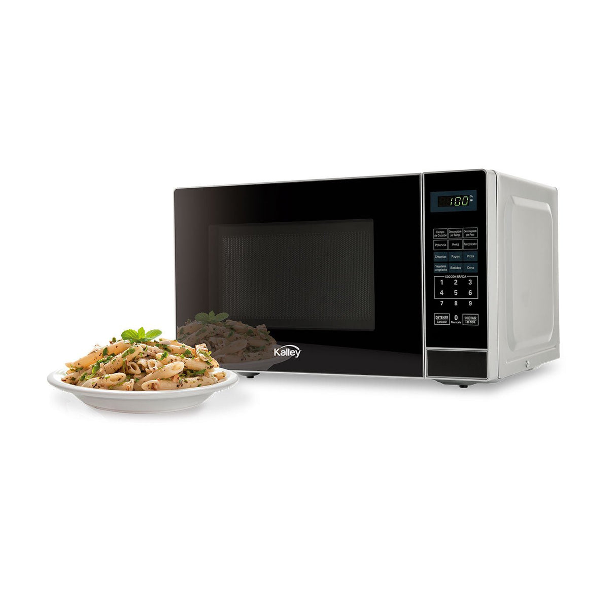 Horno Microondas Kalley Negro 44x32.4cm de 20 Litros