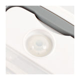 Lonchera Eléctrica Kalley Blanco y Gris 23.2x10cm De 1.1 Litros con Dos Compartimientos y con Tapa Hermética - LONCHERAS ELECTRICAS | Bylmo