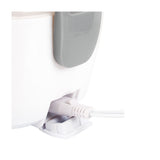 Lonchera Eléctrica Kalley Blanco y Gris 23.2x10cm De 1.1 Litros con Dos Compartimientos y con Tapa Hermética - LONCHERAS ELECTRICAS | Bylmo