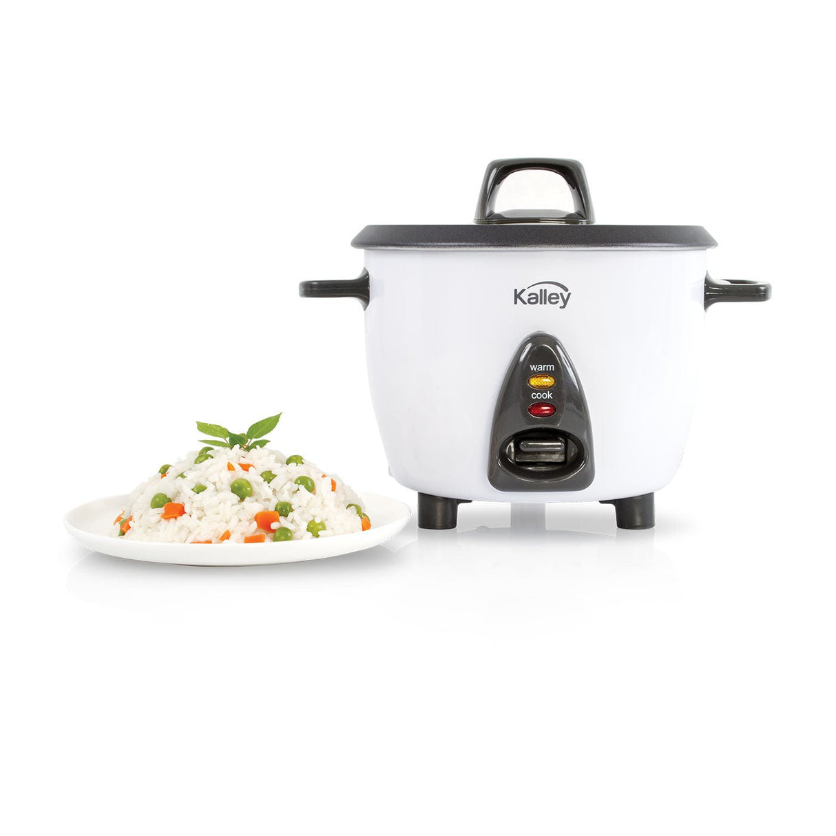Olla Arrocera Kalley Blanco 25x22cm de 2 Tazas con Función para Mantener Caliente - OLLAS ARROCERAS | Bylmo