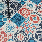 Tapete de Cocina Circulos Azul y Rojo 120x170cm Clásico Rectangular Suave - TAPETES Y ALFOMBRAS | Bylmo