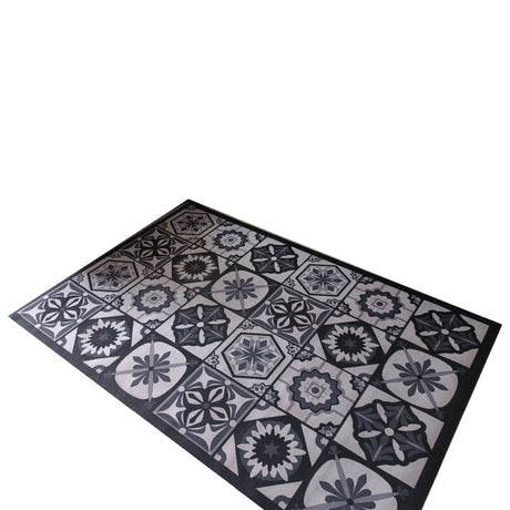 Tapete de Cocina Mandalas Gris 120x170cm Clásico Rectangular Suave - TAPETES Y ALFOMBRAS | Bylmo