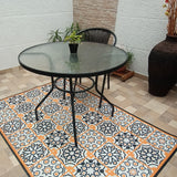Tapete de Cocina Circulos Mostaza 120x170cm Clásico Rectangular Suave - TAPETES Y ALFOMBRAS | Bylmo