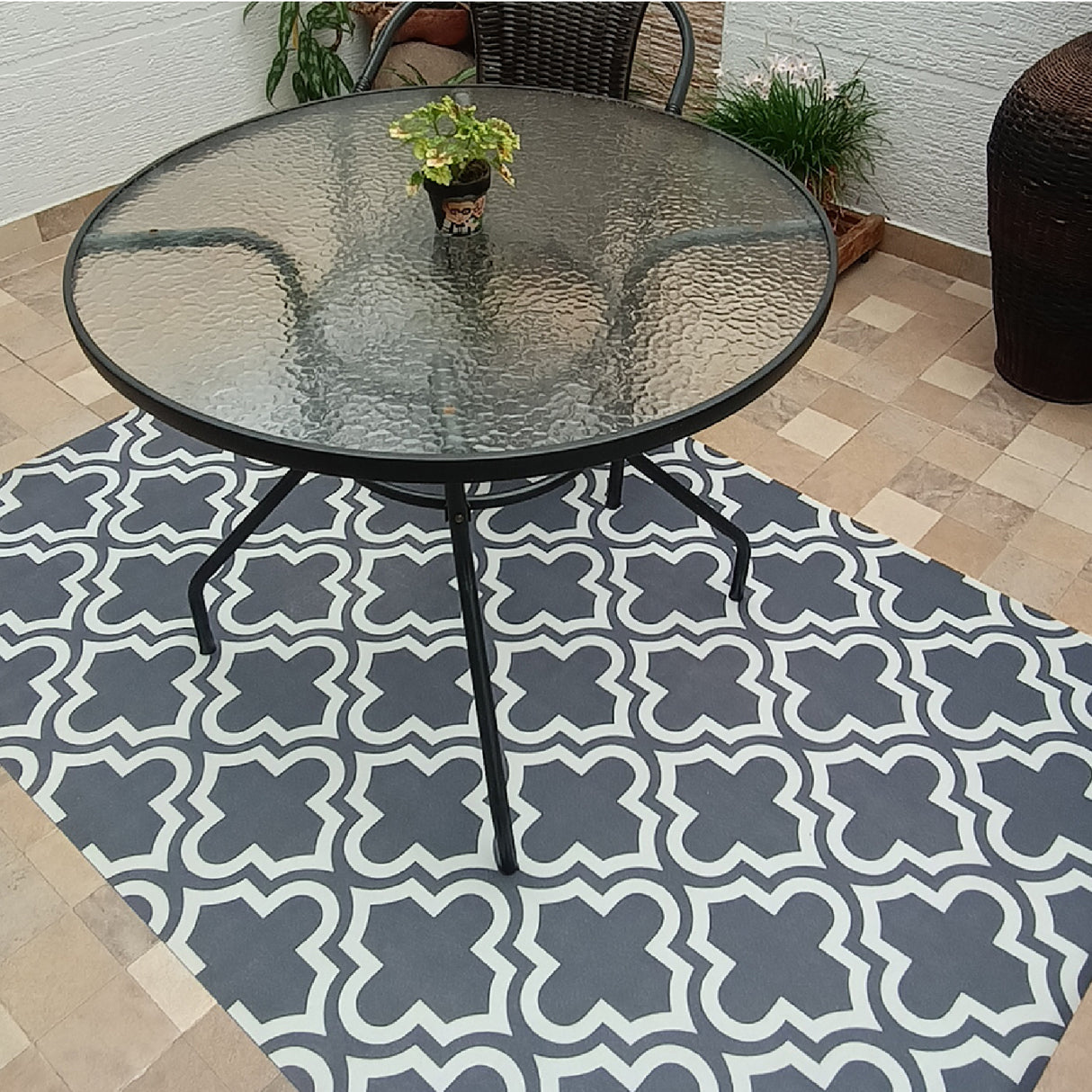 Tapete de Cocina Rombos Gris 120x170cm Clásico Rectangular Suave - TAPETES Y ALFOMBRAS | Bylmo