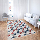Tapete de Sala Circulos Gris 200x300cm Clásico Rectangular Suave - TAPETES Y ALFOMBRAS | Bylmo