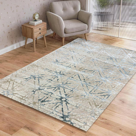 Tapete de Sala Figuras Gris 200x300cm Contemporáneo Rectangular Suave - TAPETES Y ALFOMBRAS | Bylmo