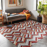 Tapete de Sala Lineas Entrelazadas Gris 120x170cm Clásico Rectangular Suave - TAPETES Y ALFOMBRAS | Bylmo