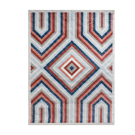 Tapete de Sala Rombos Gris 200x300cm Clásico Rectangular Suave - TAPETES Y ALFOMBRAS | Bylmo