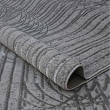 Tapete de Sala Lineas Gris 160x230cm Clásico Rectangular Suave - TAPETES Y ALFOMBRAS | Bylmo