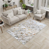 Tapete de Sala Piedras Blanco 120x170cm Clásico Rectangular Suave - TAPETES Y ALFOMBRAS | Bylmo