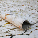 Tapete de Sala Piedras Blanco 140x200cm Clásico Rectangular Suave - TAPETES Y ALFOMBRAS | Bylmo