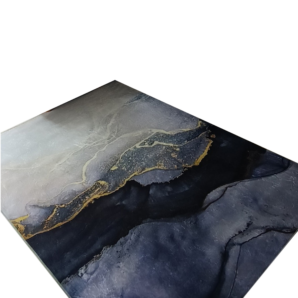 Tapete de Sala Piedras Gris y Azul 200x150cm Clásico Rectangular Suave - TAPETES Y ALFOMBRAS | Bylmo