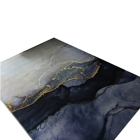 Tapete de Sala Piedras Gris y Azul 200x150cm Clásico Rectangular Suave - TAPETES Y ALFOMBRAS | Bylmo