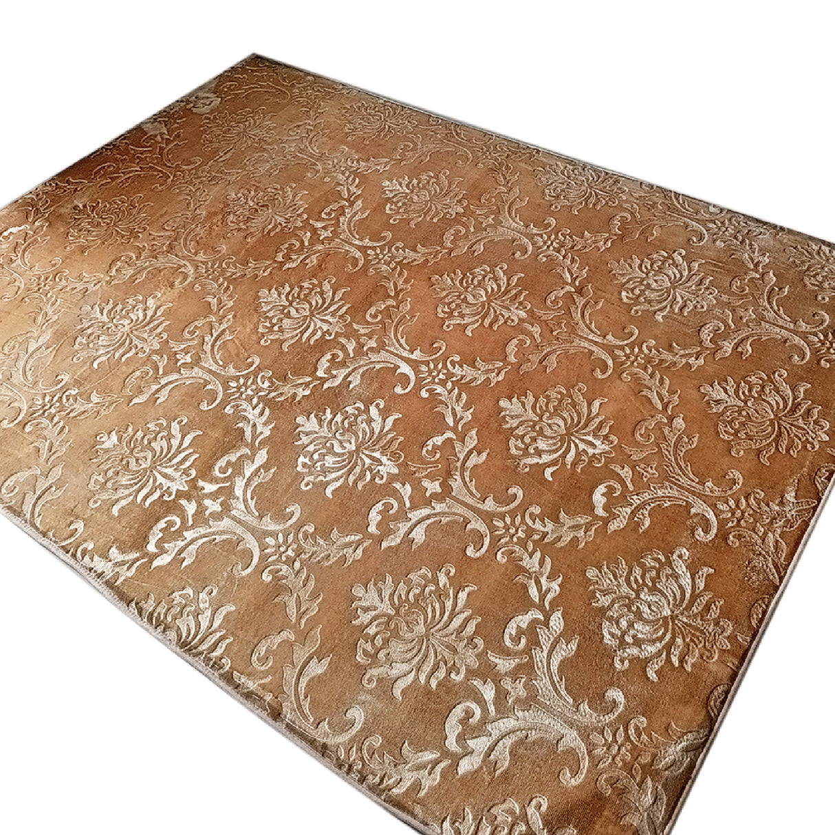Tapete de Sala Flores Beige 200x150cm Clásico Rectangular Suave - TAPETES Y ALFOMBRAS | Bylmo