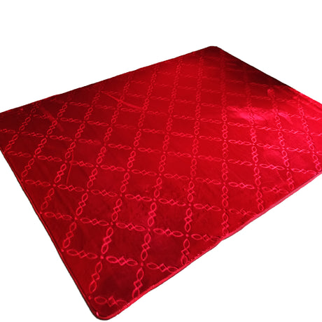 Tapete de Sala Rombos Rojo 200x150cm Clásico Rectangular Suave - TAPETES Y ALFOMBRAS | Bylmo