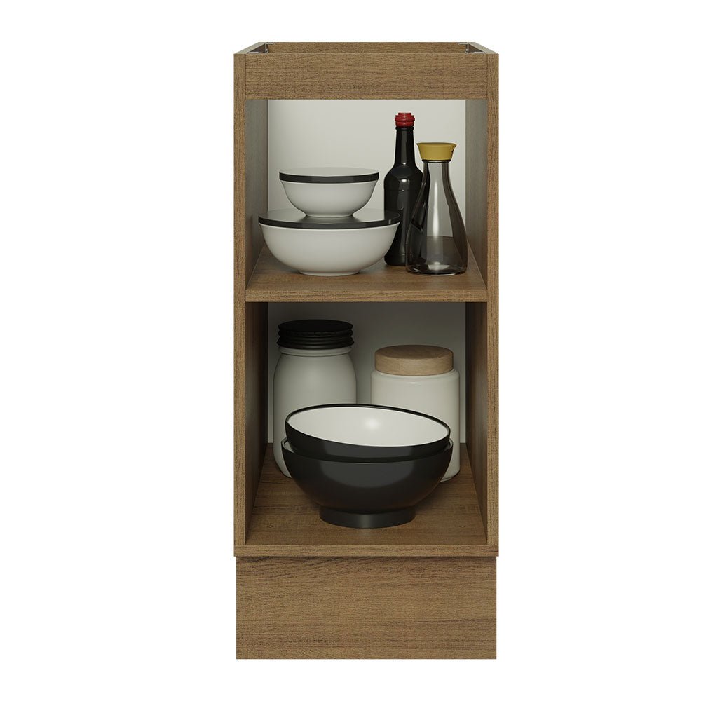 Mueble Inferior de Cocina Glamy Marron 35x81cm sin Mesón y sin Pozuelo - MUEBLES INFERIORES DE COCINA | Bylmo