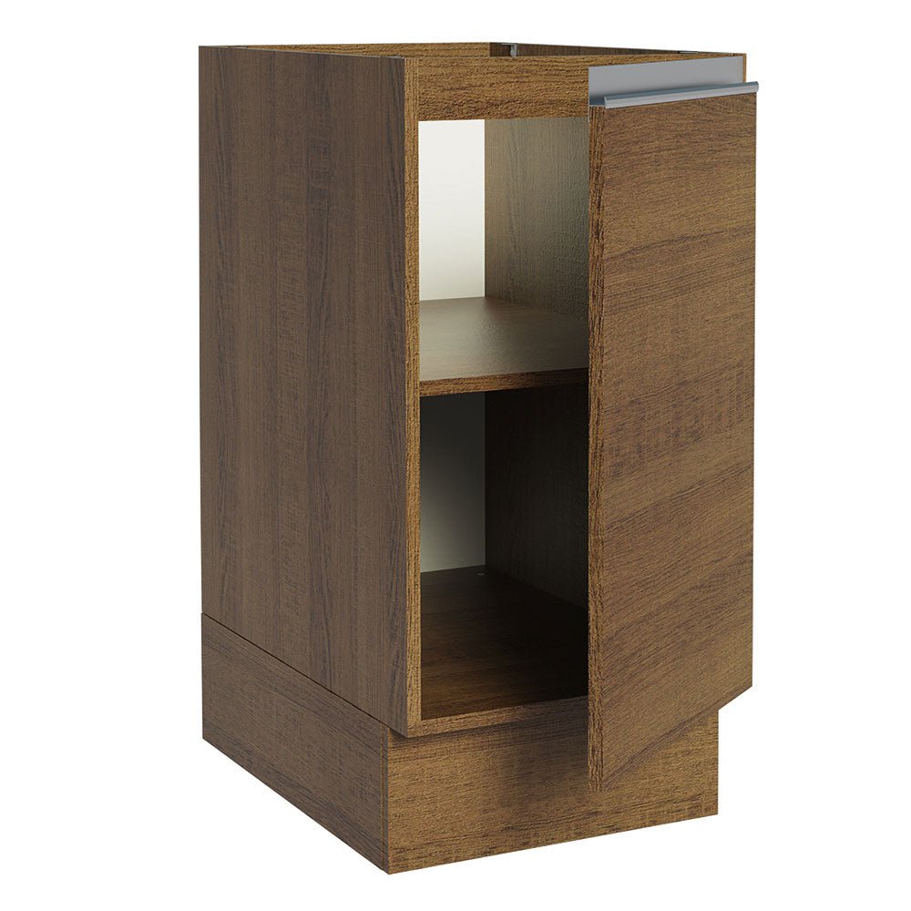 Mueble Inferior de Cocina Glamy Marron 35x81cm sin Mesón y sin Pozuelo - MUEBLES INFERIORES DE COCINA | Bylmo