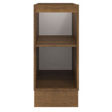 Mueble Inferior de Cocina Agata Marron y Blanco 35x81cm sin Mesón y sin Pozuelo - MUEBLES INFERIORES DE COCINA | Bylmo