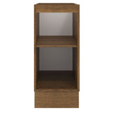 Mueble Inferior de Cocina Agata Marron y Crema 35x81cm sin Mesón y sin Pozuelo - MUEBLES INFERIORES DE COCINA | Bylmo