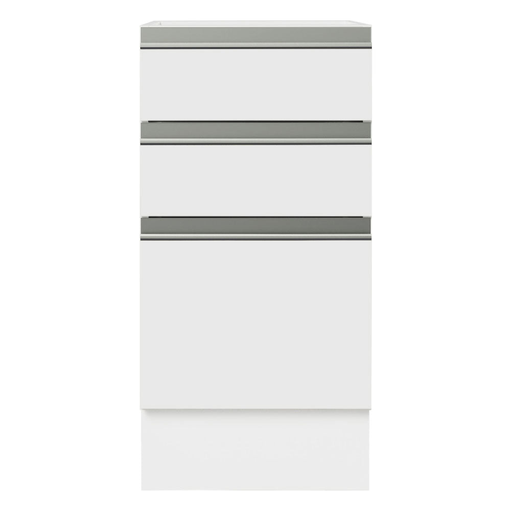 Mueble Inferior de Cocina Glamy Blanco 40x81cm sin Mesón y sin Pozuelo - MUEBLES INFERIORES DE COCINA | Bylmo